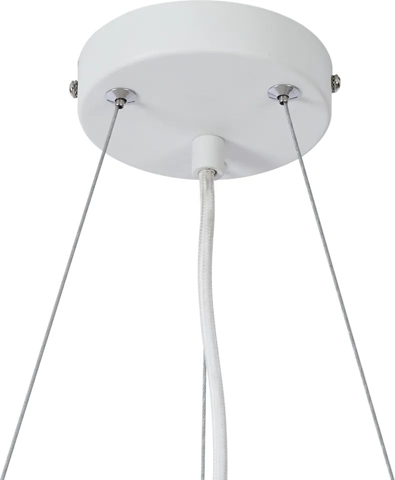 Inteligentna lampa wisząca drewniana z białymi okrągłymi 6-punktowymi światłami z WiFi GU10 - Jeana Circle