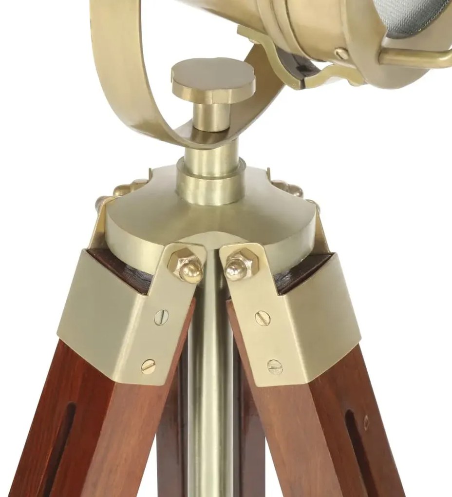 Brązowa lampa stojąca retro z regulacją wysokości - 5X EX190 K8-S34