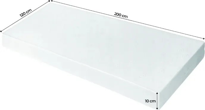 Materac Piankowy Dwuosobowy 120x200 cm Twardy (H3) RELAX
