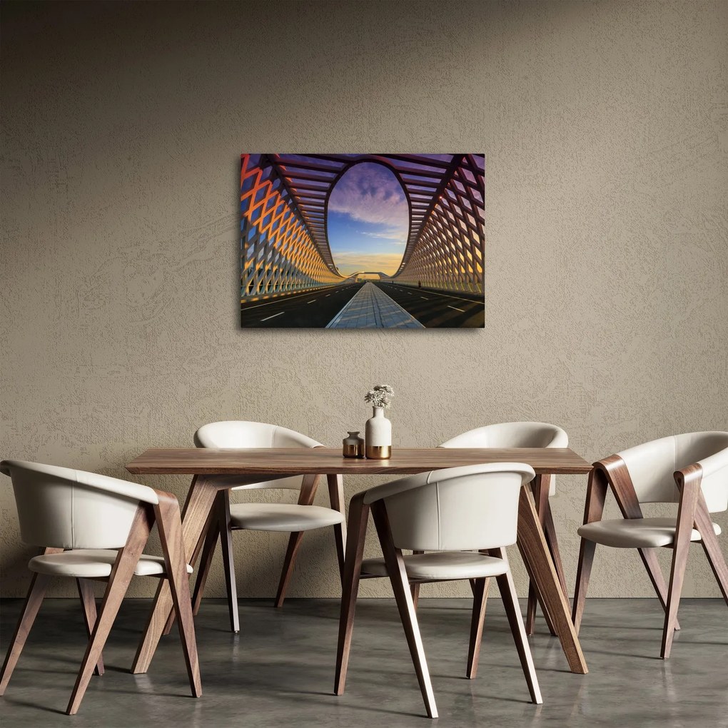 Obraz nowoczesnej architektury mostowej (70x50 cm)