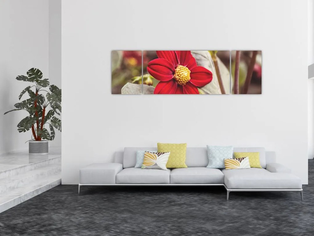 Obraz kwiatu (170x50 cm)