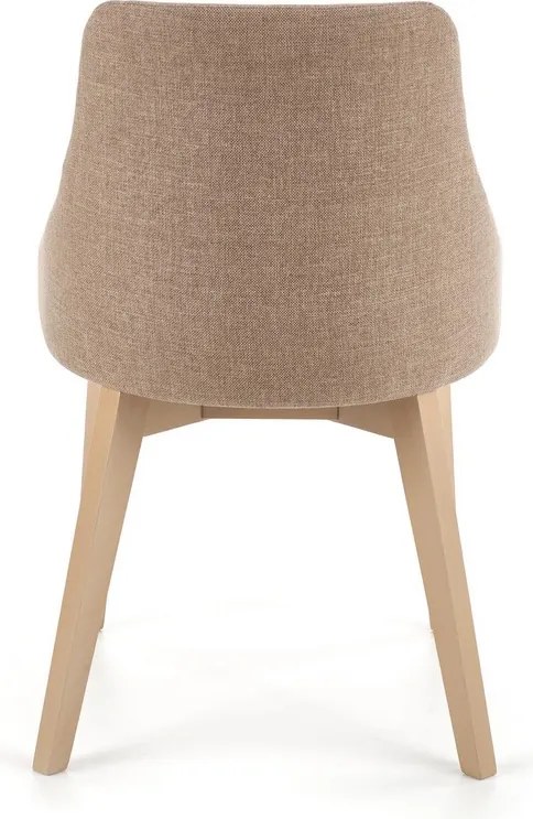 Wygodne krzesło na drewnianych nogach w kolorze dąb sonoma Toledo Halmar