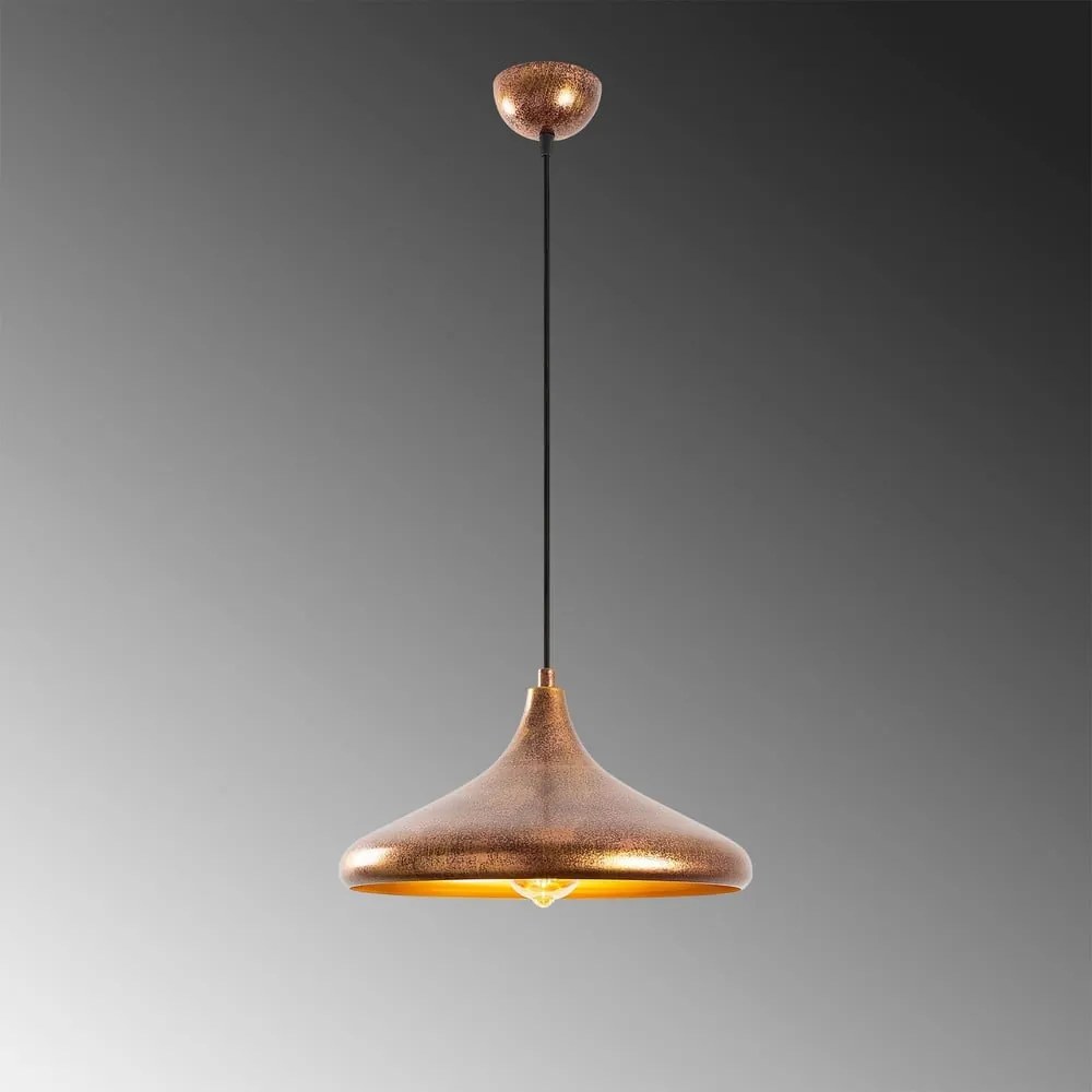 Lampa wisząca z metalowym kloszem ø 34 cm Barek – Opviq lights