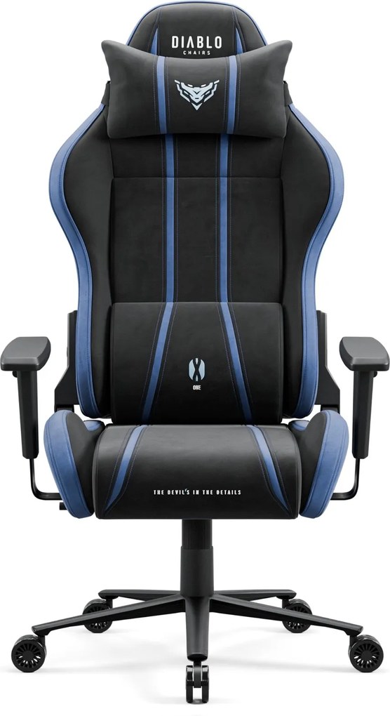 Fotel gamingowy materiałowy Diablo X-One 2.0 Normal Size, kolor night blue