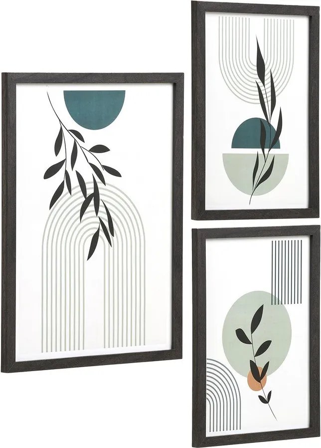 Czarne ramki ścienne zestaw 3 szt. 30x40 cm Aspen – House Nordic