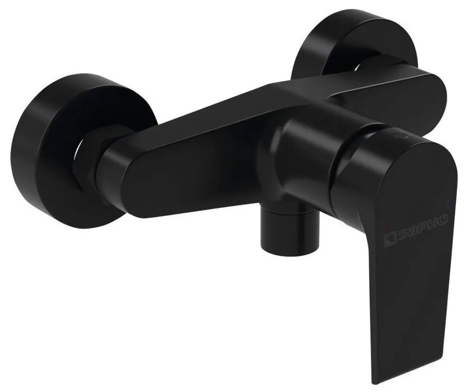 Sapho - Bateria prysznicowa KAI, matowa czerń