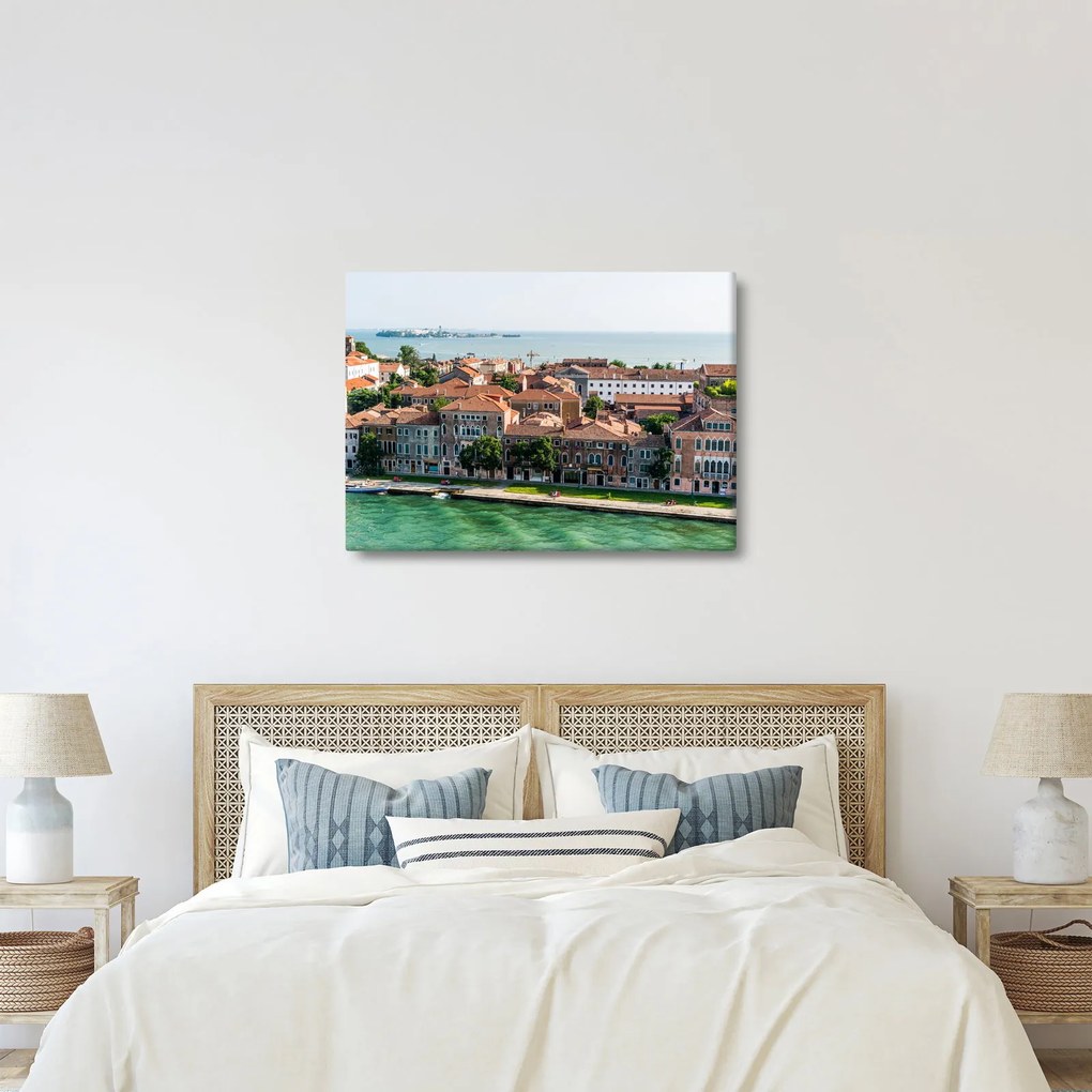 Obraz - Widok miasta z lotu ptaka (70x50 cm)