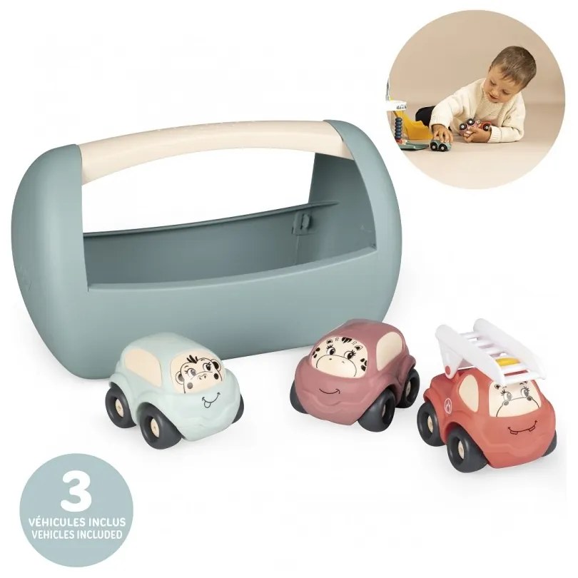 Smoby little skrzyneczka z samochodzikami vroom planet