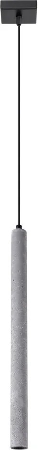 Szara lampa wisząca betonowa Fideus – Sollux