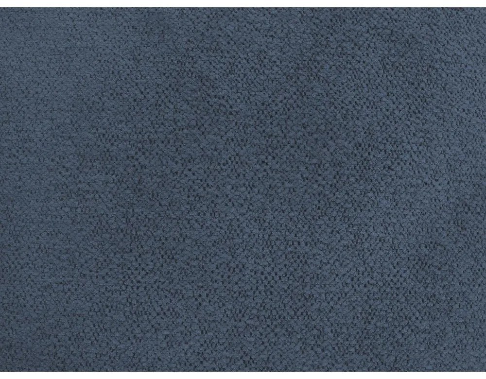 Niebieski rozkładany narożnik z tkaniny szenilowej ze schowkiem (prawostronny/z szezlongiem) Roxelane – Bobochic Paris