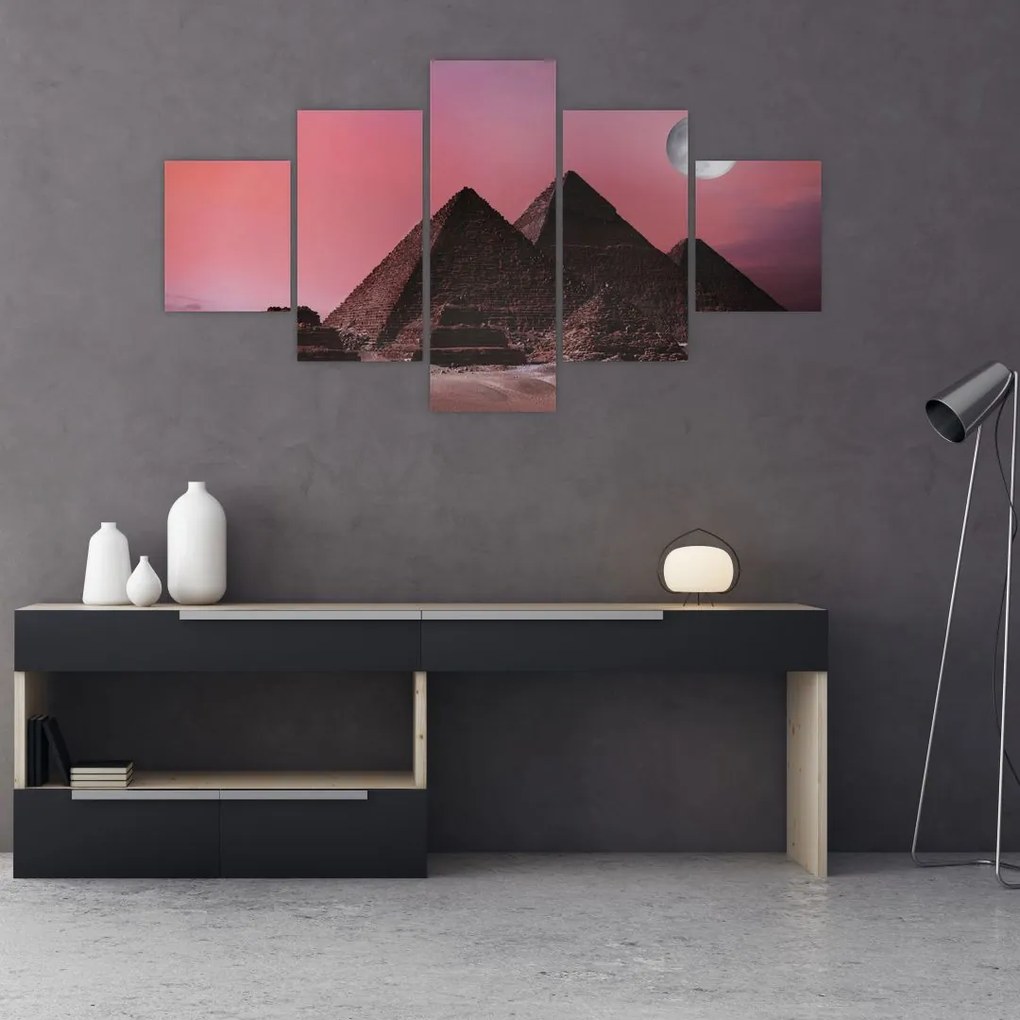 Obraz - Piramidy w Gizie, Egipt (125x70 cm)