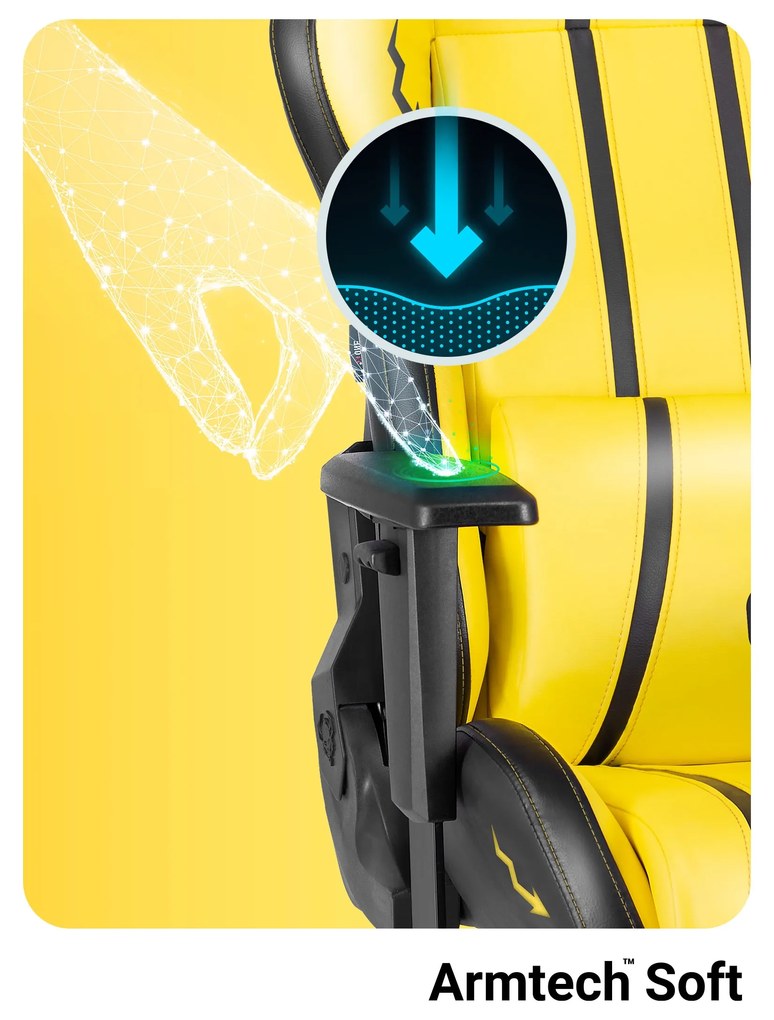 Fotel gamingowy Diablo X-One 2.0 Normal Size, Electric Yellow