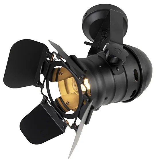 Inteligentny reflektor studyjny czarny obrotowy i pochylany z Wi-Fi A60 - Movie