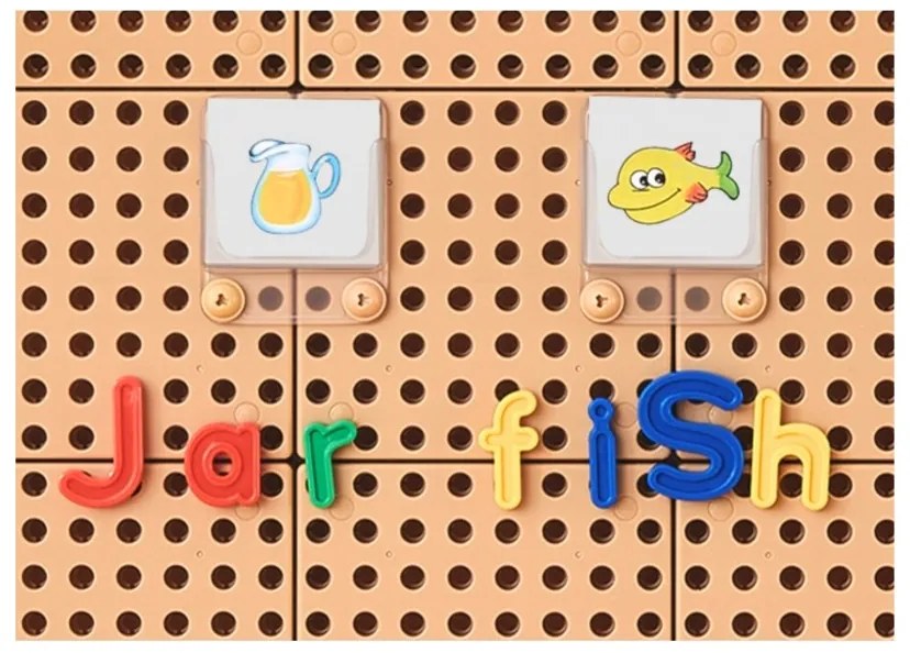 Masterkidz alfabet zestaw liter (dużych i małych) do paneli ściennych stem 122 el.