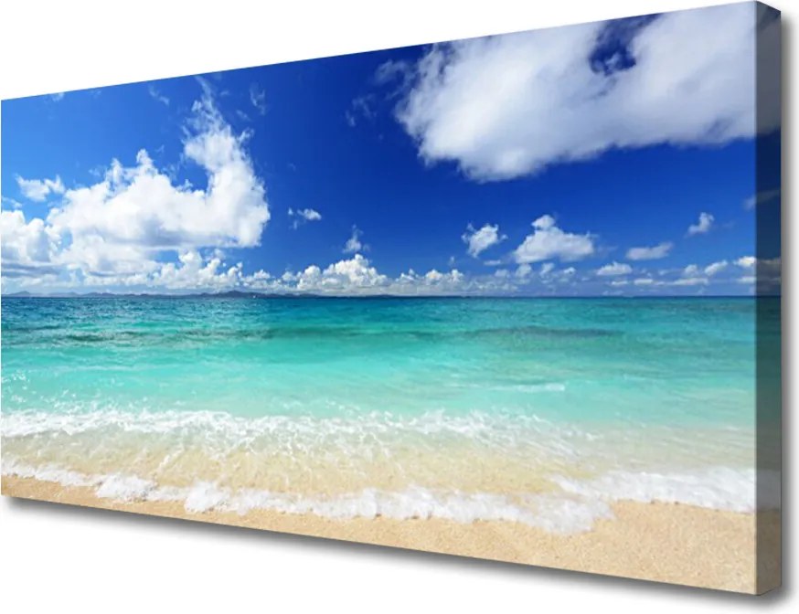 Obraz canvas Złoty Brzeg Morza