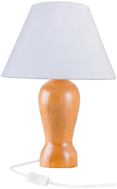 Drewniana klasyczna lampka nocna buk - S225-Revia