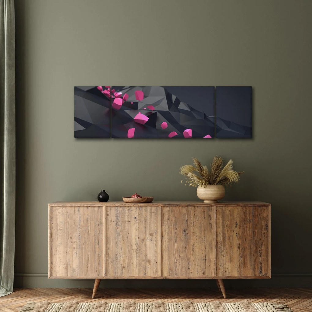 Obraz abstrakcji 3D (170x50 cm)