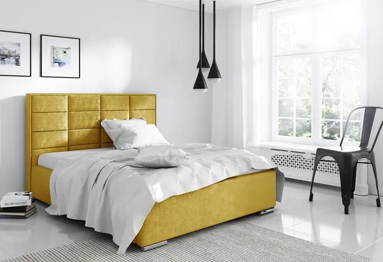 Łóżko tapicerowane Nelsi 200x200 - 44 kolory