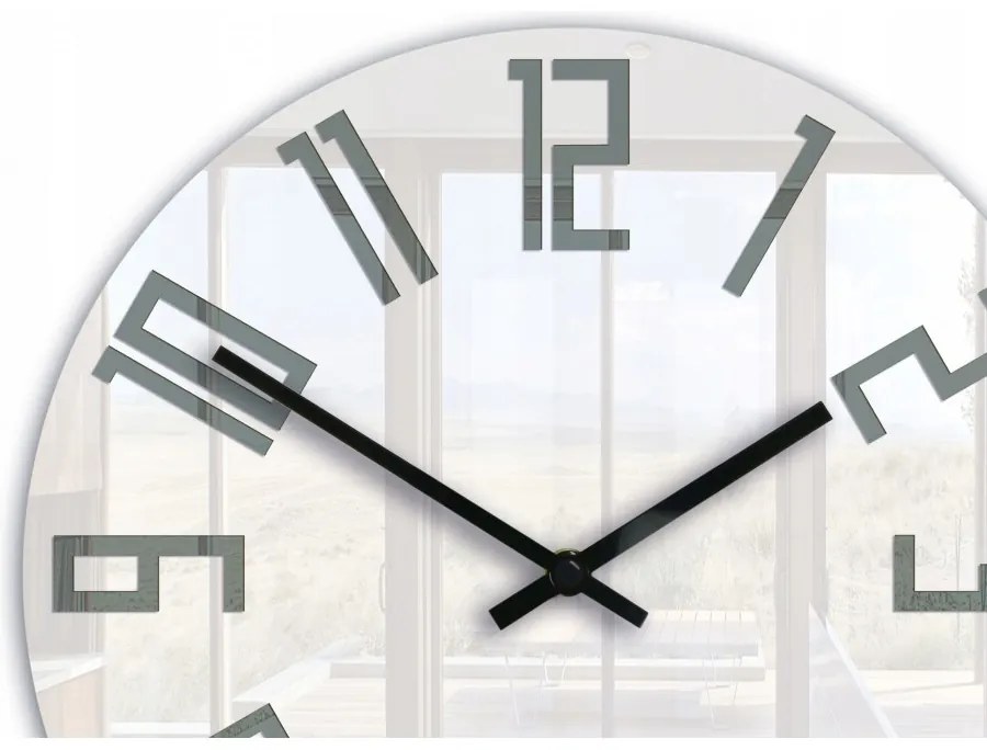 Zegar ścienny naklejany duży nowoczesny akrylowy na ścianę do kuchni salonu