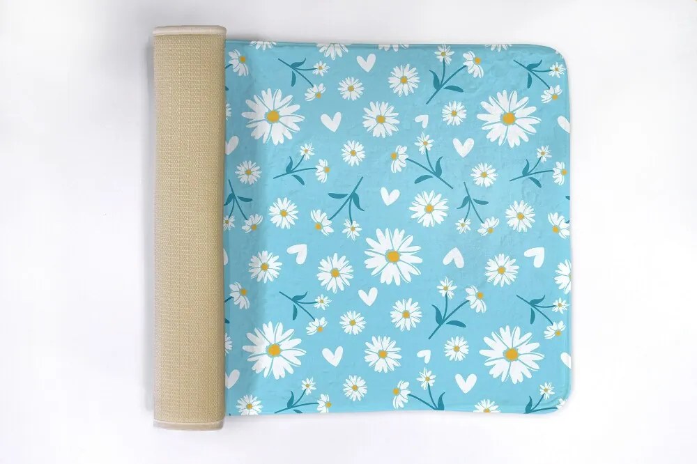 Antypoślizgowy dywanik łazienkowy Antypoślizgowy dywanik łazienkowy Kwiatowy wzór