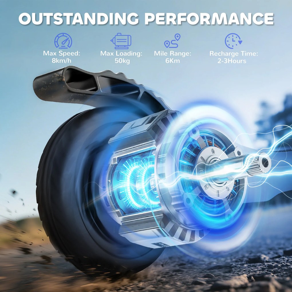 HOMCOM Hulajnoga Elektryczna, Elektryczny Skuter, Zasięg 6 km, dla Dzieci od 6 Lat, Rama Stalowa, Czarno-Biały, 76 x 53 x 95 cm