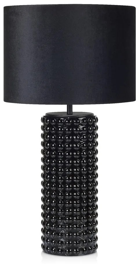 Czarna lampa stołowa Markslöjd Proud, ø 34 cm