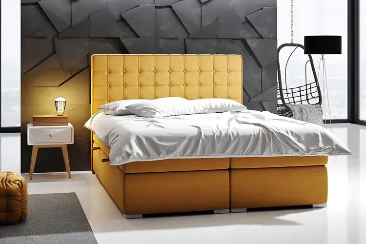 Łóżko boxspring do sypialni Neroli 120x200 - 32 kolory