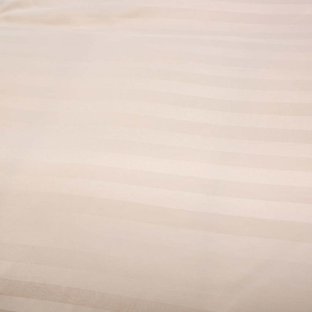 PrzytulneMieszkanie.pl PrzytulneMieszkanie.pl Hotelowa pościel z mikrowłókna JASMINE szampański - pasek 2 cm Rozmiar pościeli: 70 x 90 cm | 140 x 220 cm