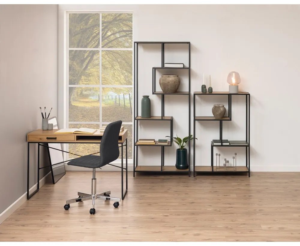 Biurko w dekorze dzikiego dębu Actona, 110x45 cm