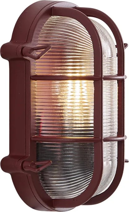 Zewnętrzna lampa ścienna ciemnoczerwona IP44 - Noutica