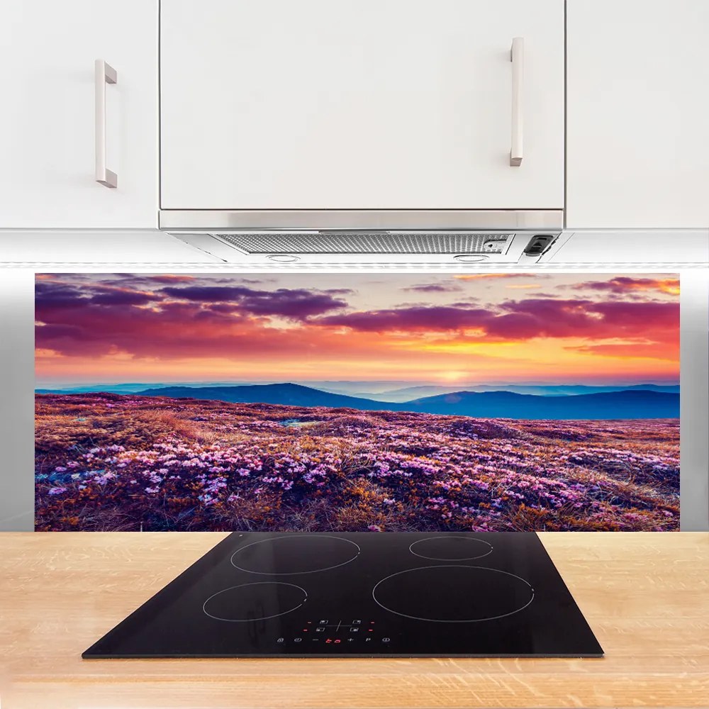 Panel Kuchenny Kwiatowy Dywan U Stóp Gór