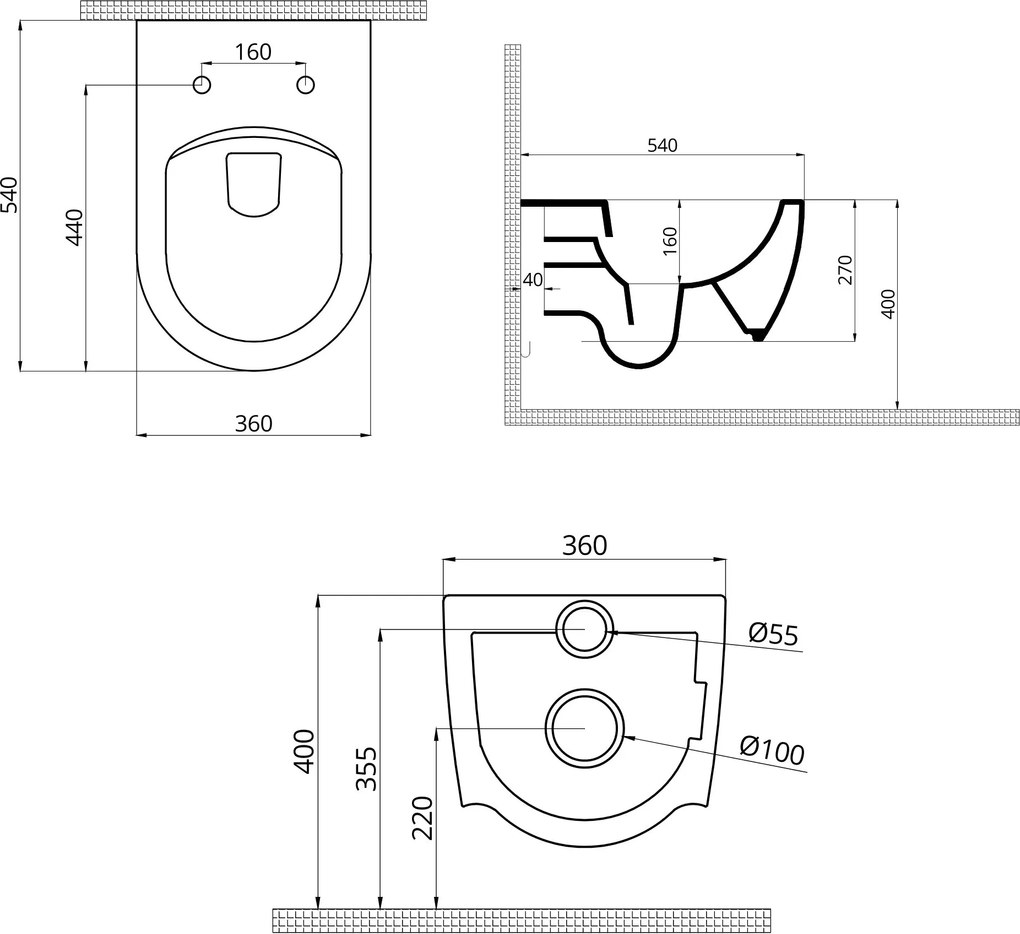 Miska WC wisząca rimless biała z funkcją bidetu RONA white matt z deską wolnoopadającą typu Slim