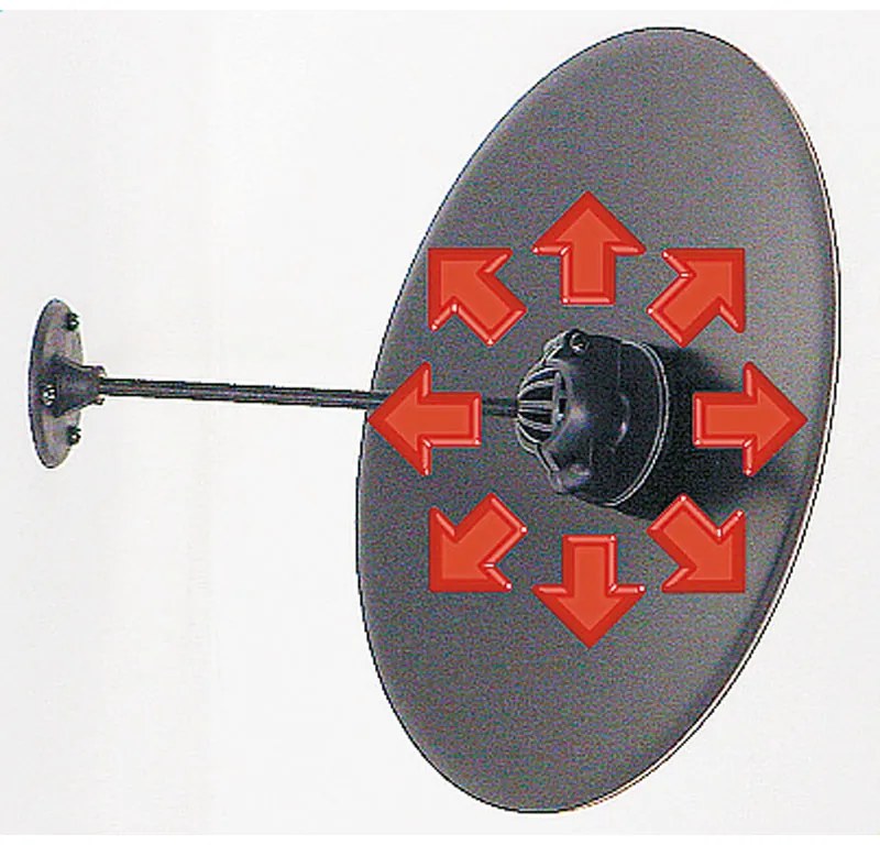 Okrągłe nietłukące lustro inwigilacyjne, średnica 400 mm