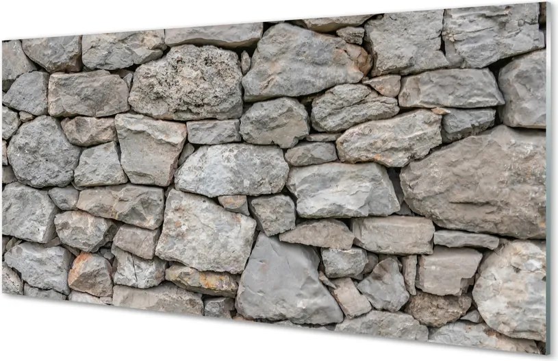 Szkło Ozdobne do Kuchni Tradycyjny Mur Kamienny