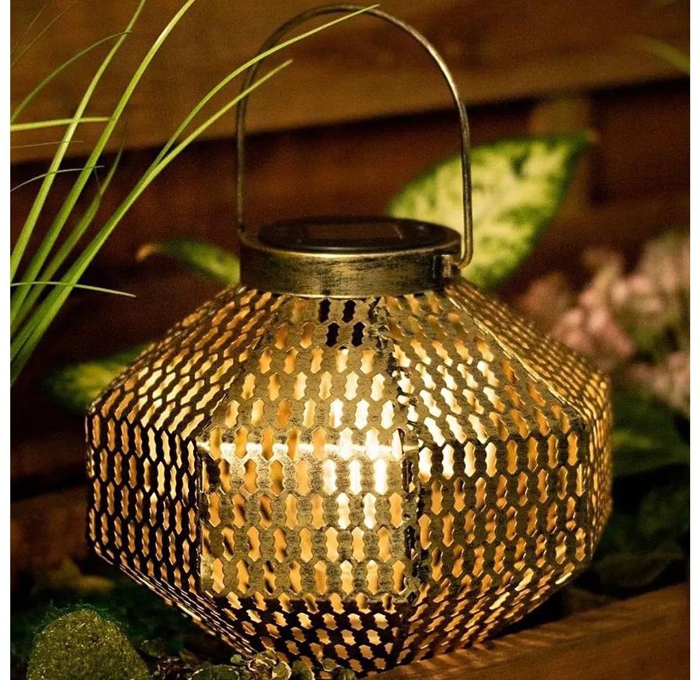 LED lampka solarna LAURA 1xE27/1,2V 300 mAh IP44