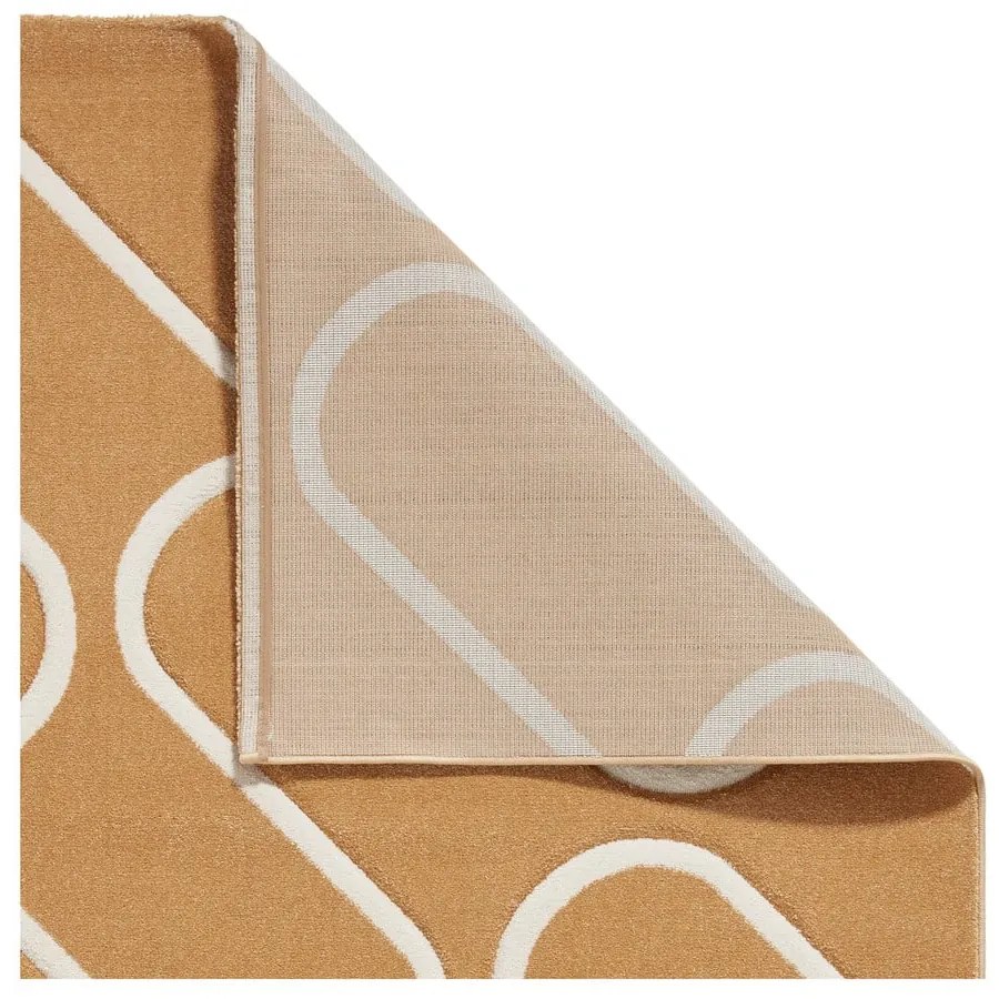 Dywan w kolorze ochry 80x150 cm Linear Curve – Catherine Lansfield