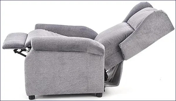 Popielaty fotel masujący - Nika 3X