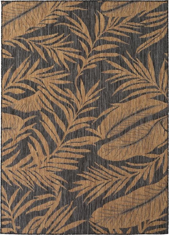 Dywan uniwersalny Mira Roślinny czarno brązowy 160 cm x 220 cm