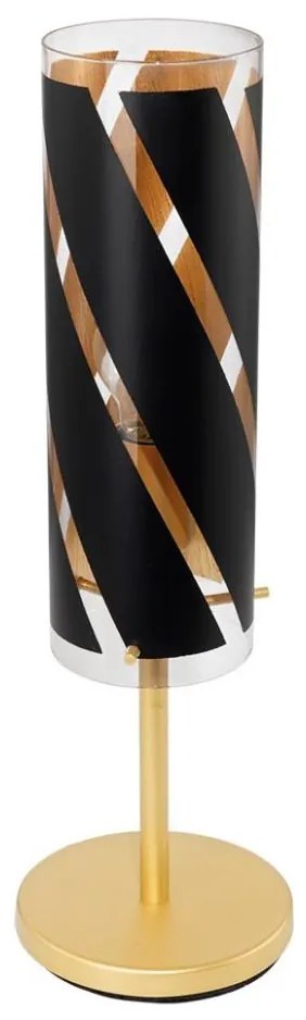 Eglo 97769 - Lampa stołowa PINTO NERO 1 1xE27/60W/230V