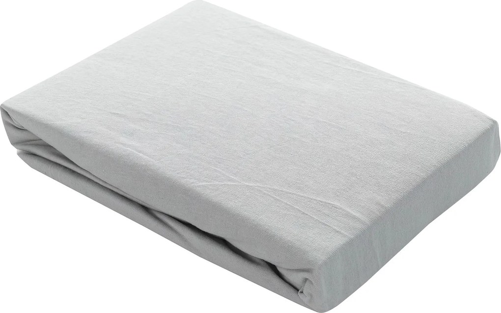 Prześcieradło jersey z gumką Jerry 90x200cm light grey