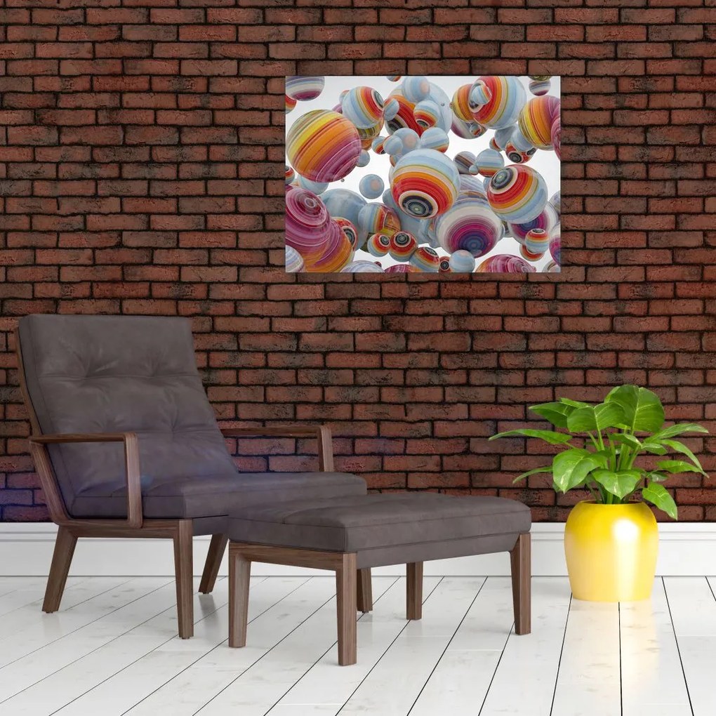 Obraz malowanych kulek (70x50 cm)