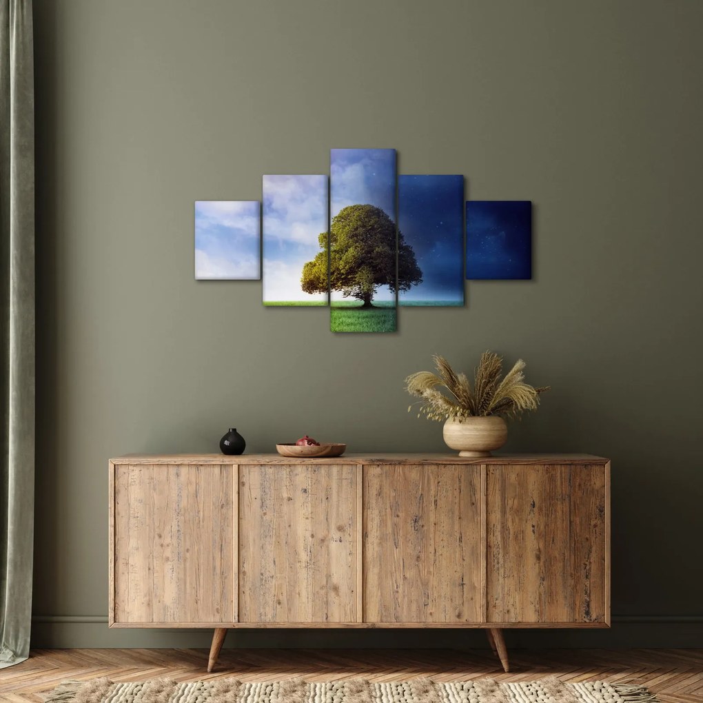 Obraz - Dzień i noc (125x70 cm)