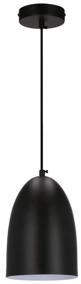 Czarna lampa wisząca z metalowym kloszem ø 14 cm Icaro – Candellux Lighting