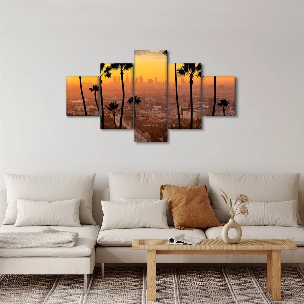 Obraz - Panorama Los Angeles (125x70 cm)