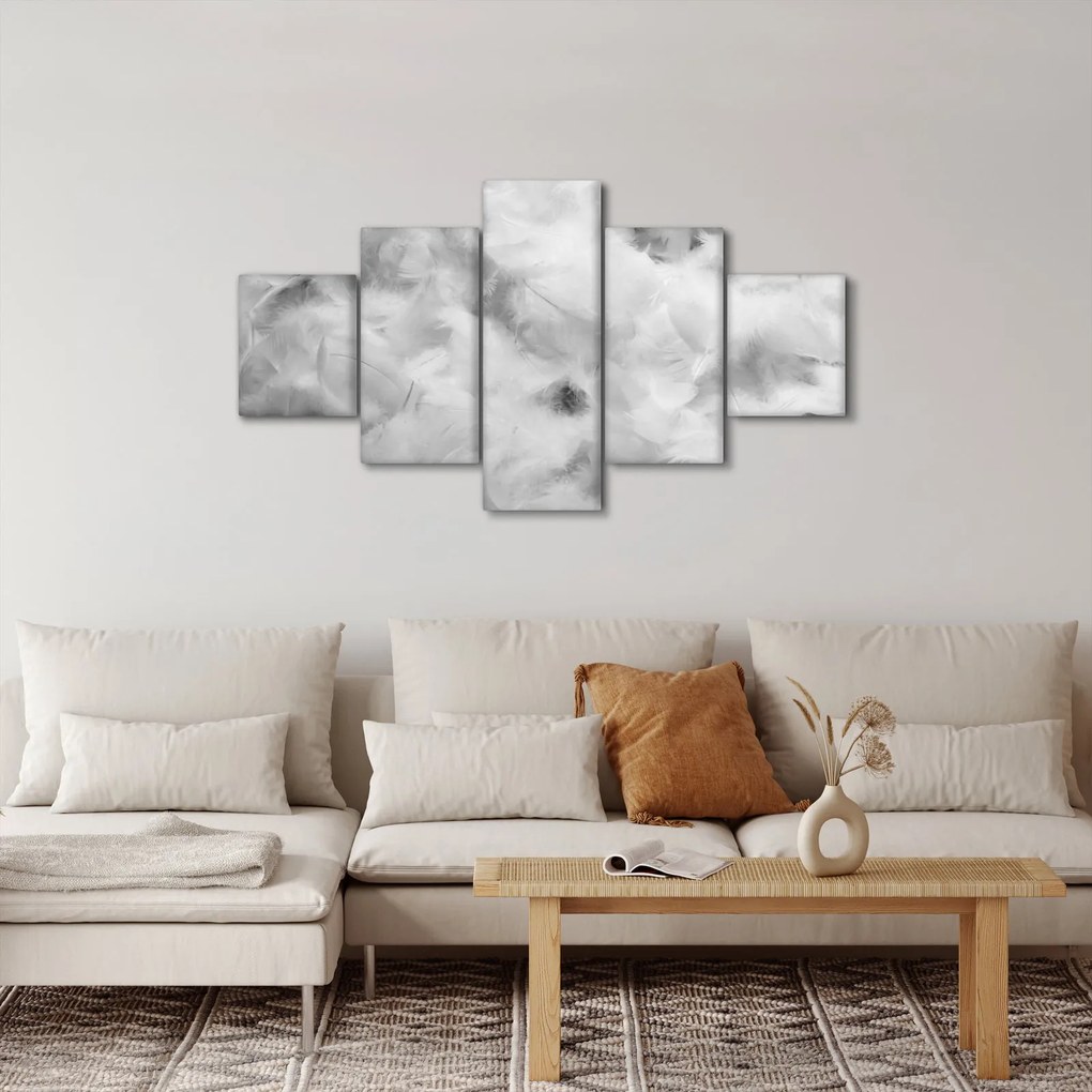 Obraz - Chmury piór (125x70 cm)