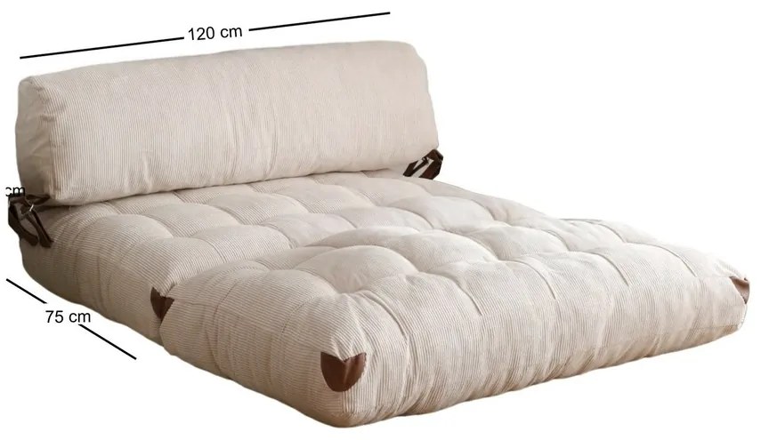 Sofa rozkładana Kadife 2 White