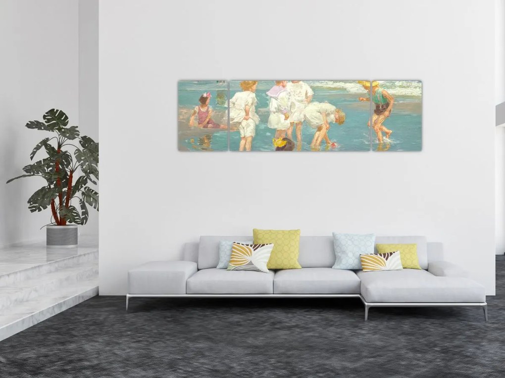 Obraz - Edward Henry Potthast, A Holiday, reprodukcje (170x50 cm)