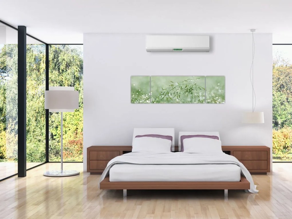 Obraz - Rosa na trawie (170x50 cm)