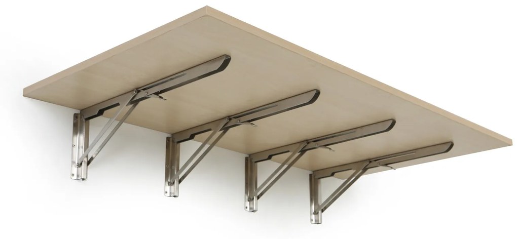 Stół składany na ścianie, 1200 x 600 mm, nośność 60 kg, brzoza