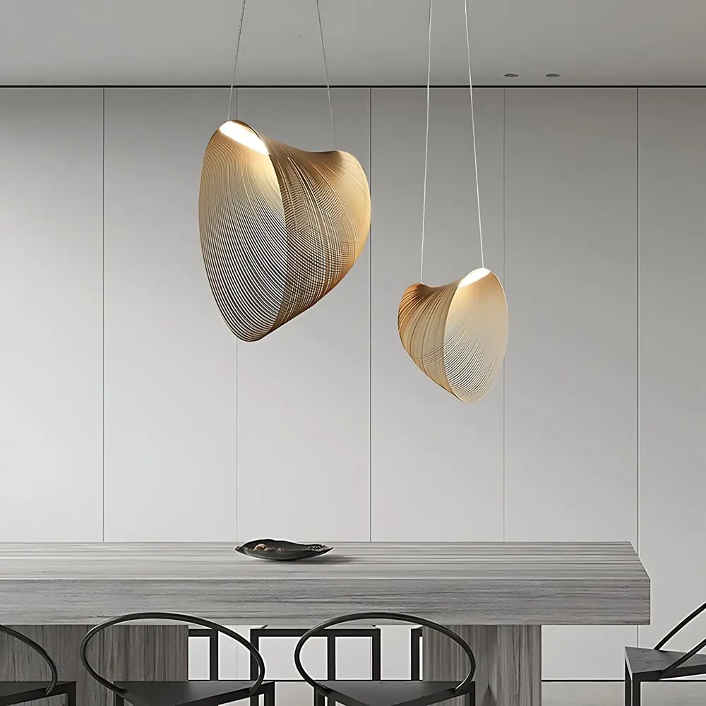 LAMPA LED WISZĄCA LHJ055-1CP DREWNO